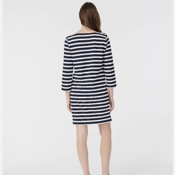 NEW with tags J. Crew navy and white striped dress - Picture 2 of 6